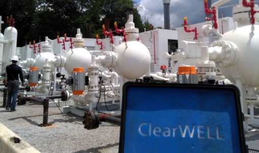 Mitigating halite at a US multi-well pad and surface compressor.