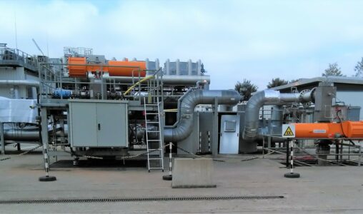 Geothermal power plant installation - routine maintenance check
